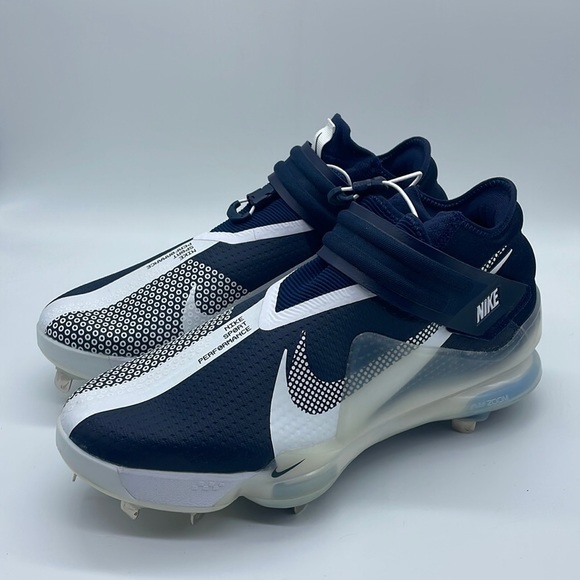 Nike Force Zoom Trout 7 Mens Baseball Cleats Navy White Size 12.5 DC9904-404 - Picture 2 of 5